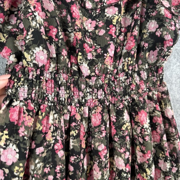 Candies Y2K Floral Dress Size Medium Fairycore Ruffle Spaghetti Strap Babydoll - Picture 6 of 13